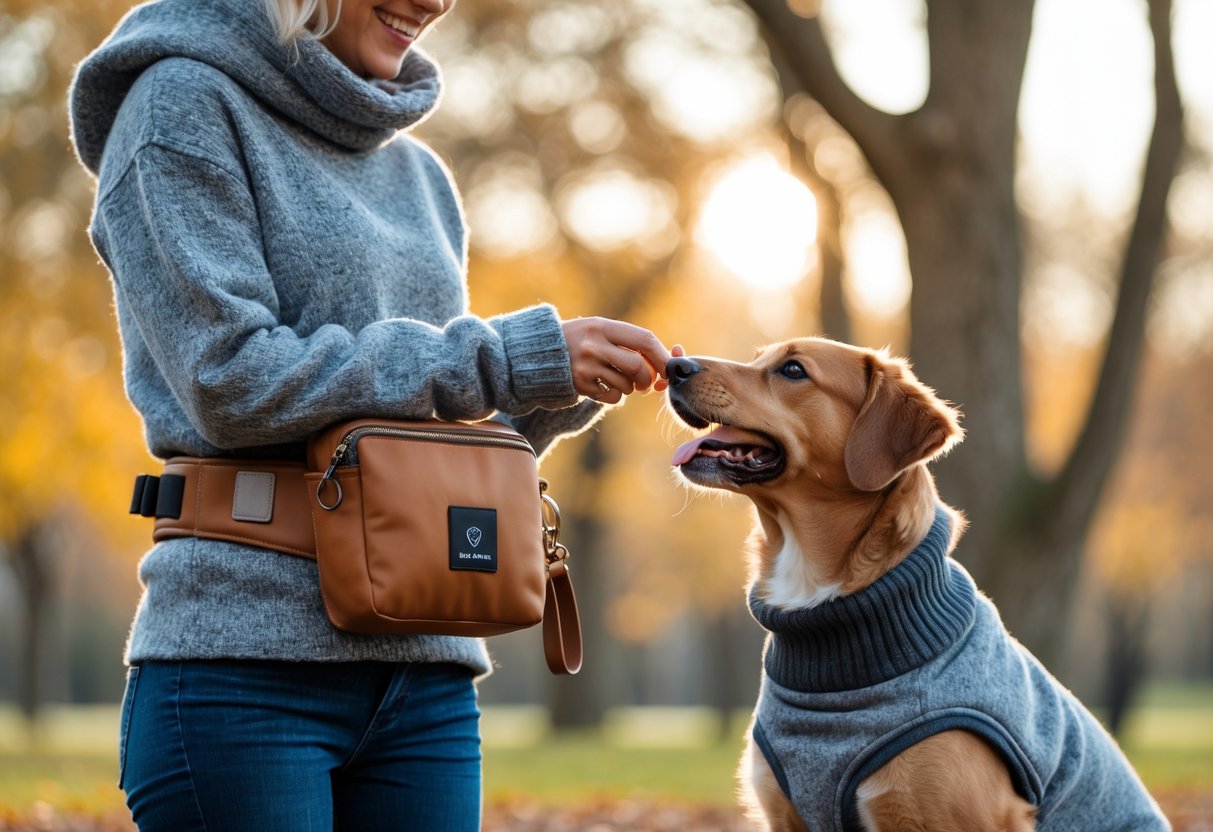 Sådan holder du din hund varm og motiveret med den rette taske til hundegodbidder